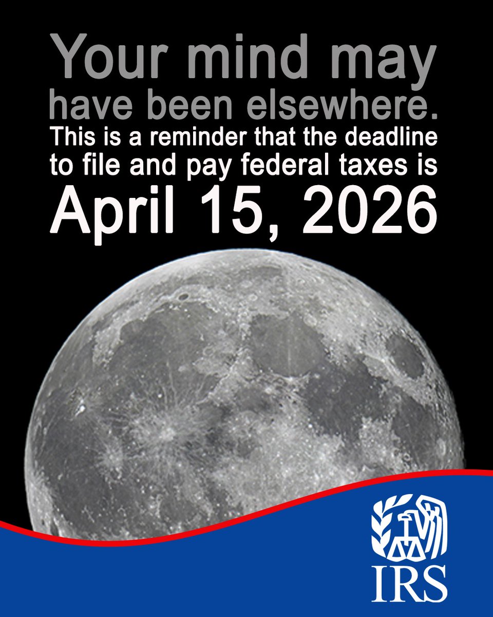 Tax filing deadline is April 15
